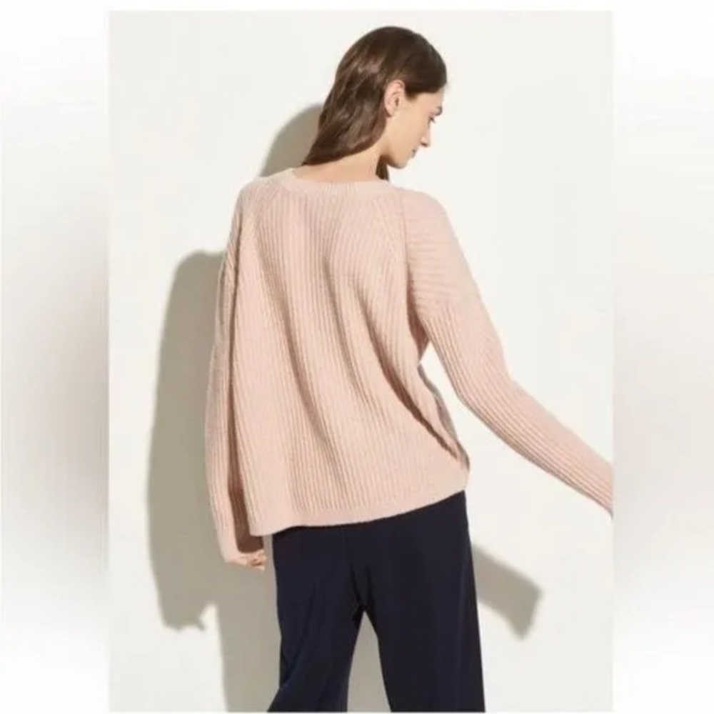 Vince Women's Pink Ribbed Sweater - Picture 2 of 2